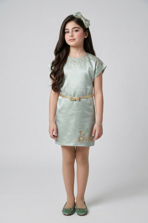 Barbie Light Blue Embellished Dress BAM1291