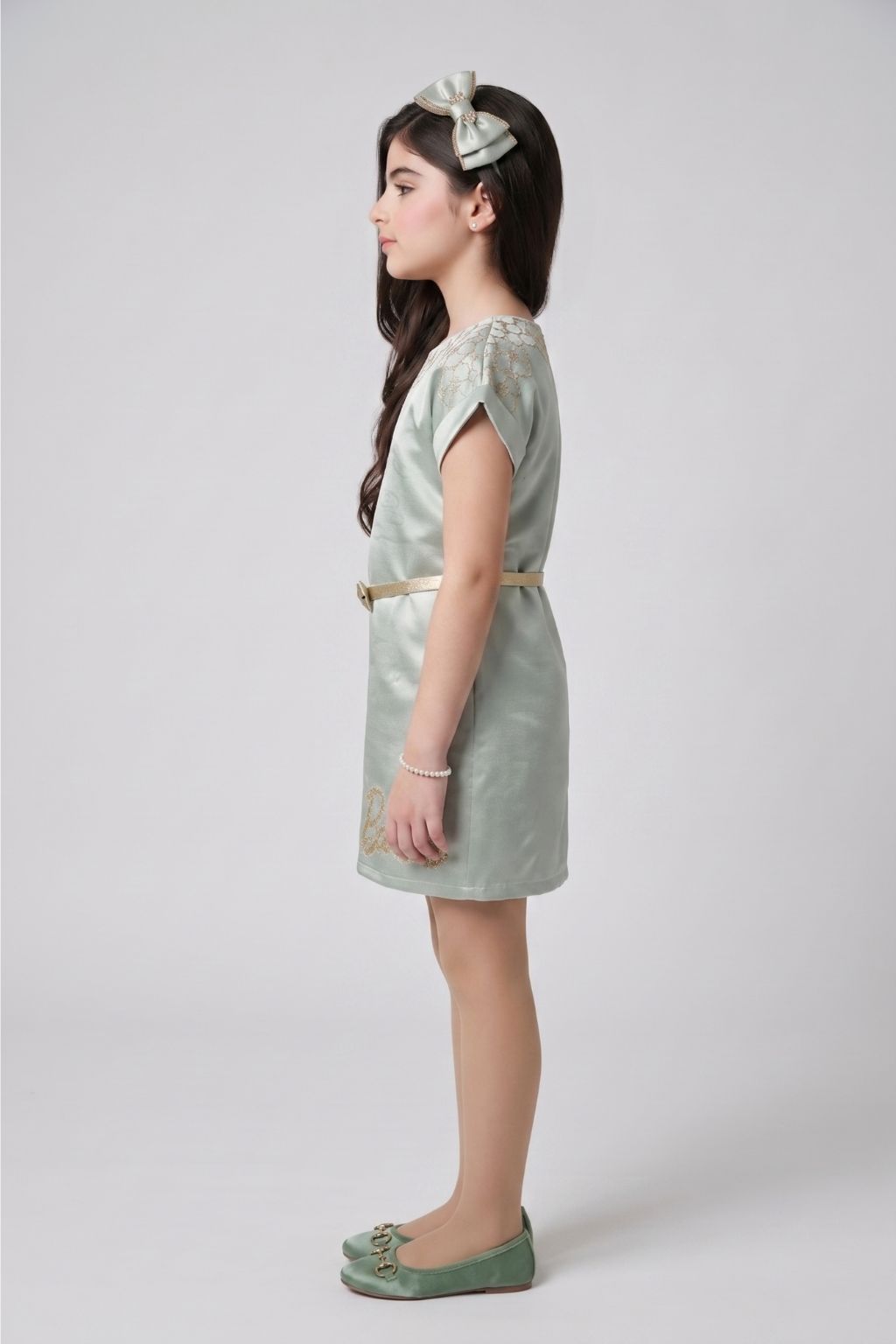 Barbie Light Blue Embellished Dress BAM1291