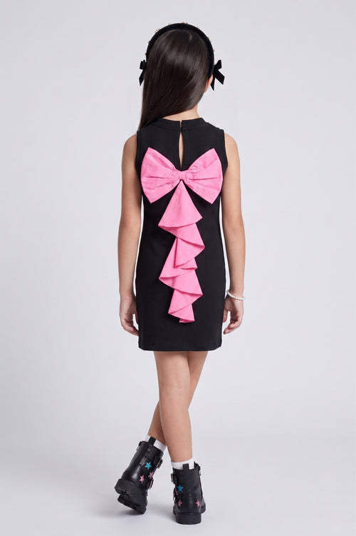 Barbie Black Ballerina Graphic Bow Dress BAM1302