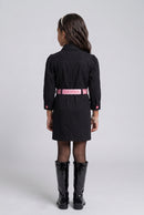 Barbie Black Belted Shirt Dress BAM1332