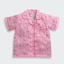 Barbie Pink Printed Satin Night Suit Set BANS0008