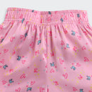 Barbie Pink Printed Satin Night Suit Set BANS0008