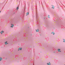 Barbie Pink Printed Satin Night Suit Set BANS0008