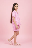 Barbie Pink Cotton Night Suit Set  BANS0029