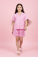 Barbie Pink Cotton Night Suit Set  BANS0029