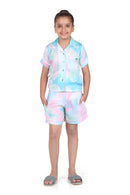 Tiny Girl Pastel Unicorn Print Night Suit for Girls