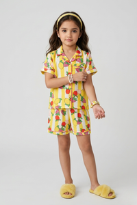 Fruit Print Cotton Nightsuit Set BANS0056
