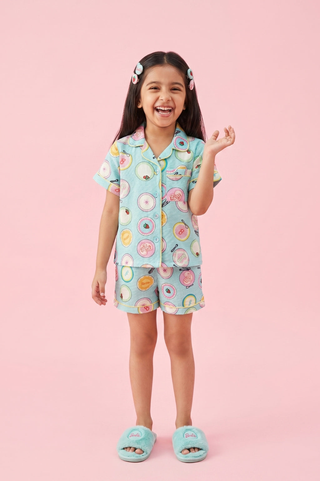 Barbie Girls Printed Night Suit Set BANS0058