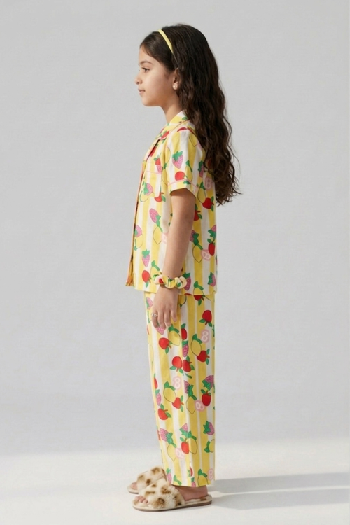 Fruit Print Cotton Nightsuit Set BANS0071