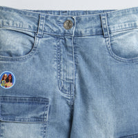 Barbie Light Blue Cargo Denim Pant | Trendy Girls Outfit Online | Kids