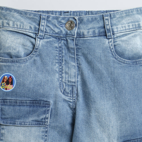 Barbie Light Blue Cargo Denim Pant BAP501