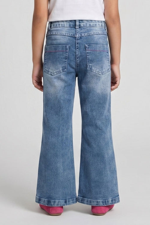 Barbie Light Blue Denim Bootcut Pant BAP502