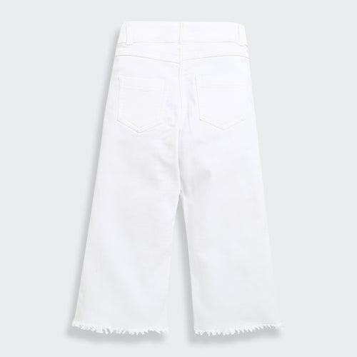 Barbie Graphic White Denim Pants BAP506