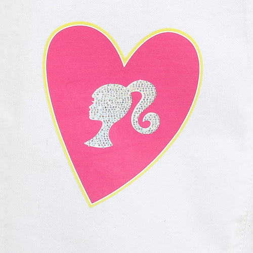 Barbie Graphic White Denim Pants BAP506