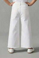 Barbie Graphic White Denim Pants BAP506