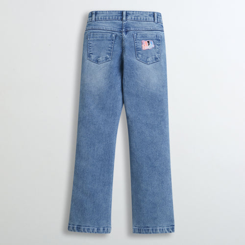 Barbie Light Blue Regular Fit Pant BAP518