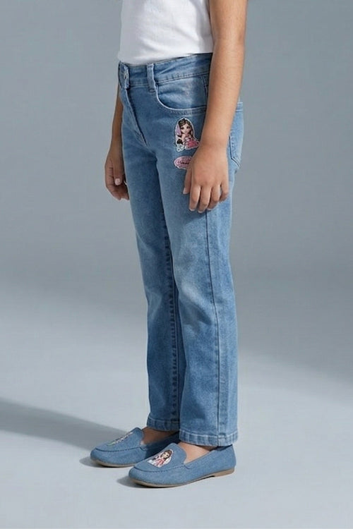 Barbie Light Blue Regular Fit Pant BAP518