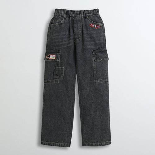 Barbie Denim Cargo Pant Regular Fit BAP521