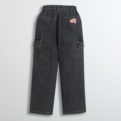 Barbie Denim Cargo Pant Regular Fit BAP521