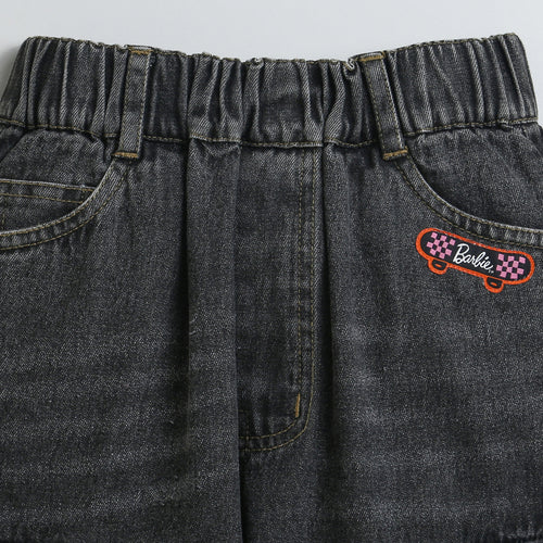 Barbie Denim Cargo Pant Regular Fit BAP521