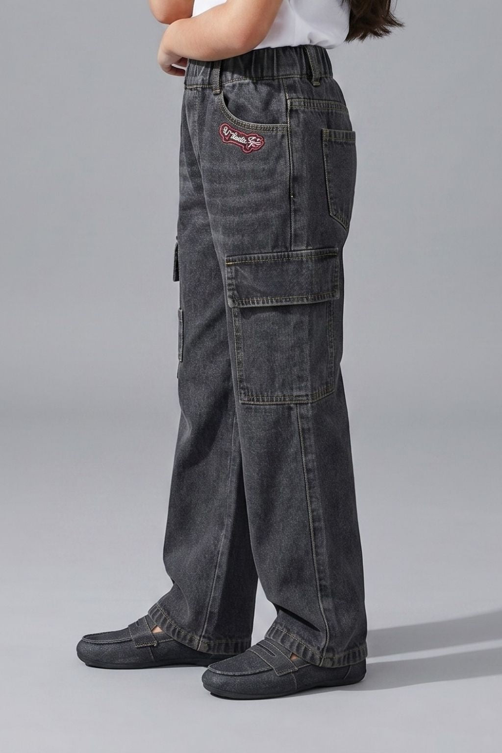 Barbie Denim Cargo Pant Regular Fit BAP521