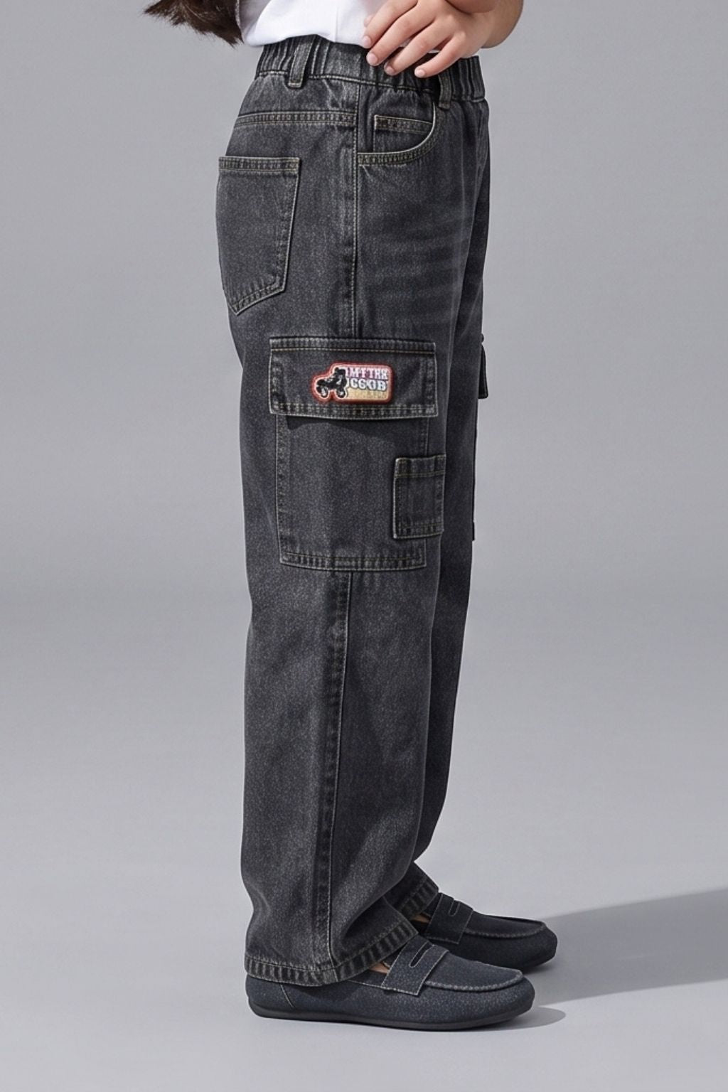 Barbie Denim Cargo Pant Regular Fit BAP521