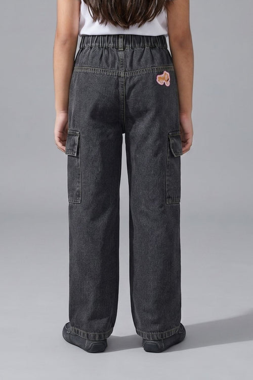 Barbie Denim Cargo Pant Regular Fit BAP521