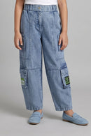 Barbie Stylish Cargo Denim Pant BAP523