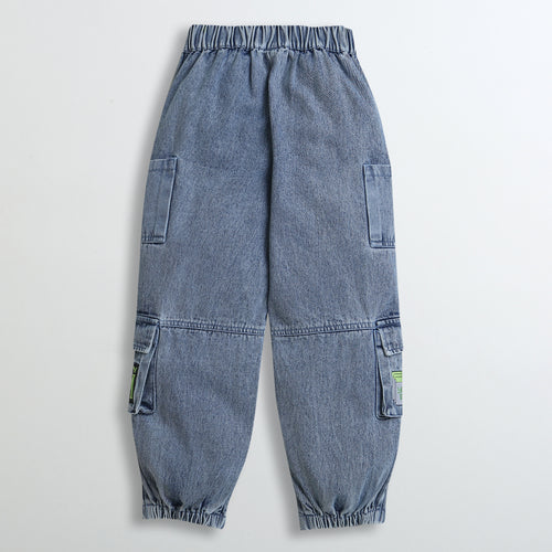 Barbie Stylish Cargo Denim Pant BAP523
