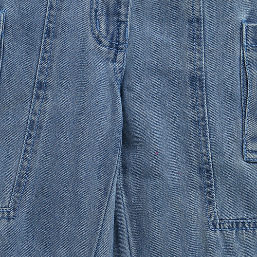 Barbie Denim Heart Embroidered Cargo Pants BAP524