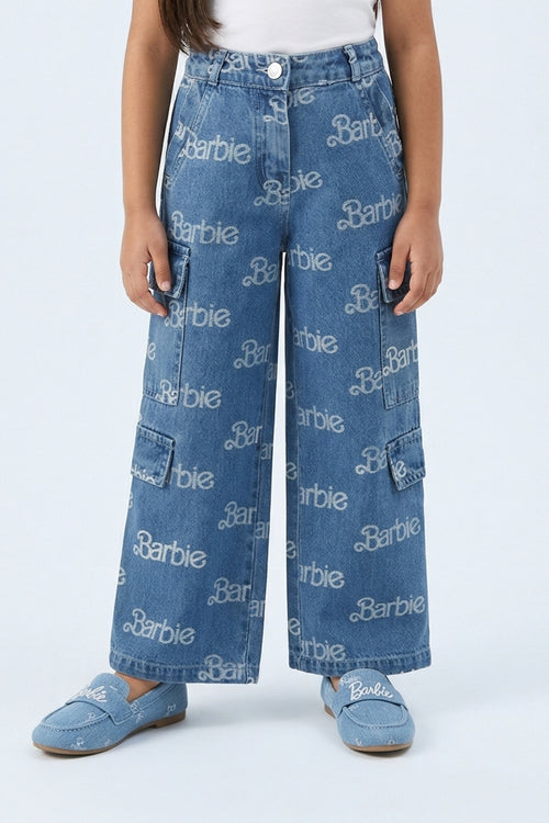 Barbie Logo Print Jeans BAP527