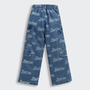 Barbie x Tiny Girl Logo Print Jeans for Girls | Trendy Western Wear