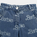 Barbie x Tiny Girl Logo Print Jeans for Girls | Trendy Western Wear