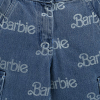 Barbie x Tiny Girl Logo Print Jeans for Girls | Trendy Western Wear