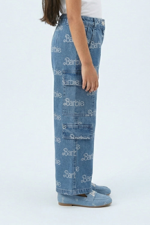 Barbie Logo Print Jeans BAP527