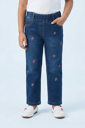 Barbie Embroidered Denim Pants BAP531