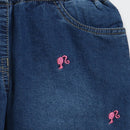 Barbie x Tiny Girl Embroidered Denim Pants for Girls | Casual Kidswear