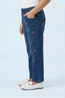 Barbie Embroidered Denim Pants BAP531