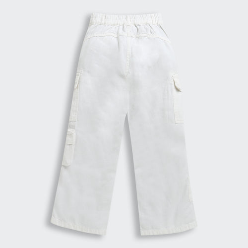 Barbie White Cargo Pants BAP538