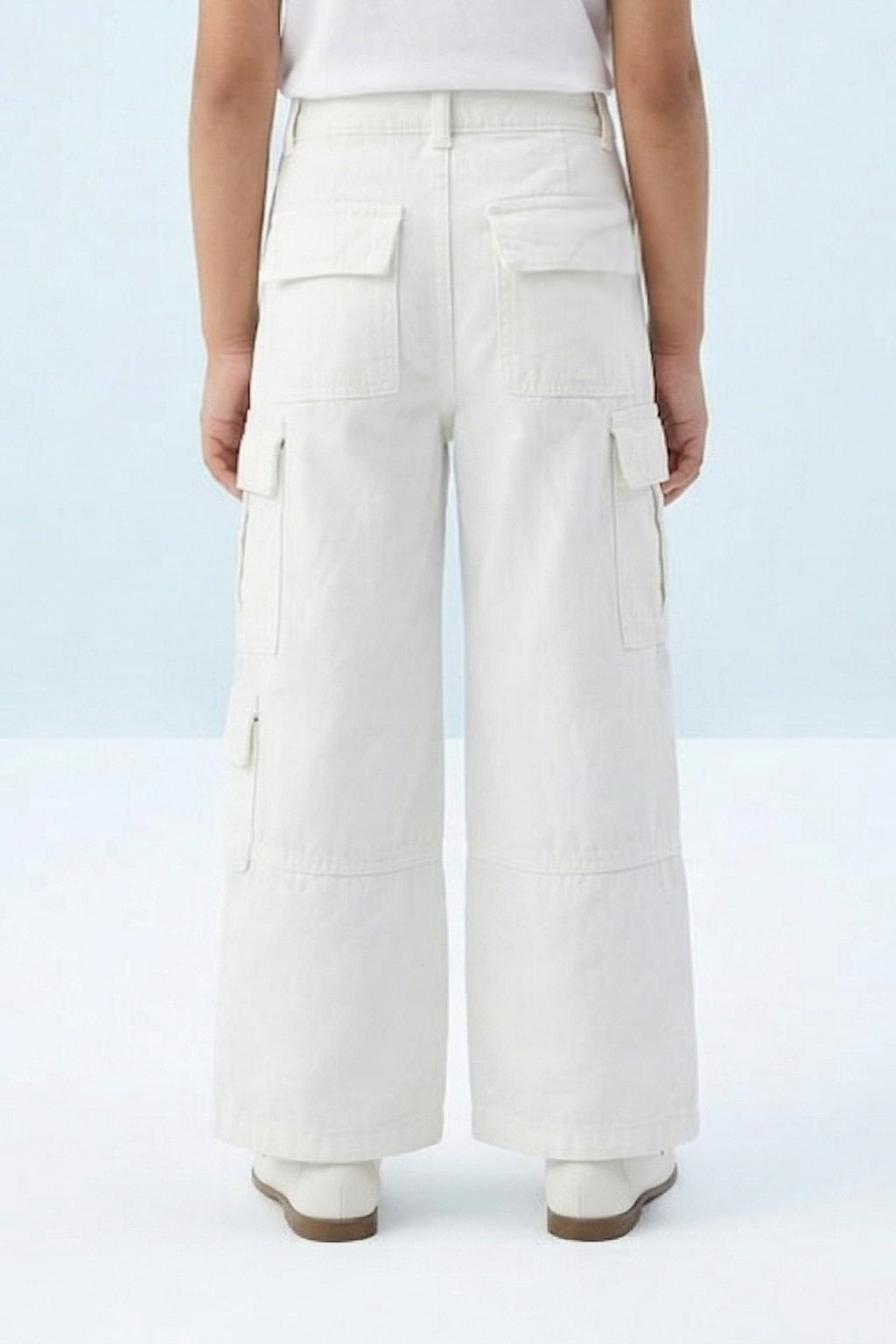 Barbie White Cargo Pants BAP538