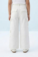 Barbie White Cargo Pants BAP538