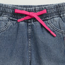 Barbie x Tiny Girl Light Wash Cargo Jeans for Girls | Trendy Kidswear