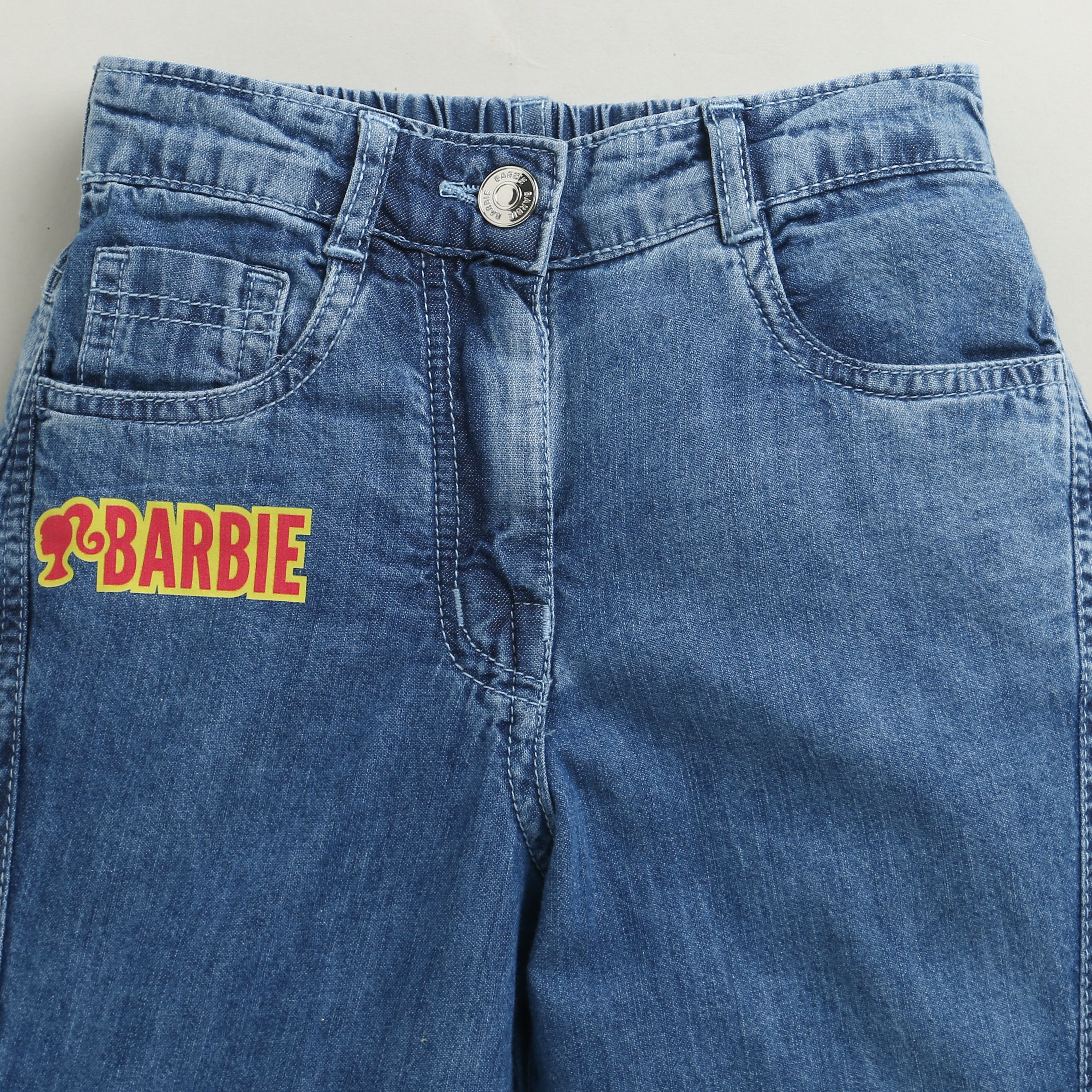 Barbie x Tiny Girl Wide-Leg Denim Jeans for Girls | Stylish Kidswear