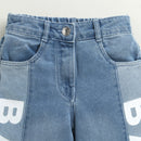 Barbie x Tiny Girl Dual-Tone Jeans for Girls | Trendy Western Wear