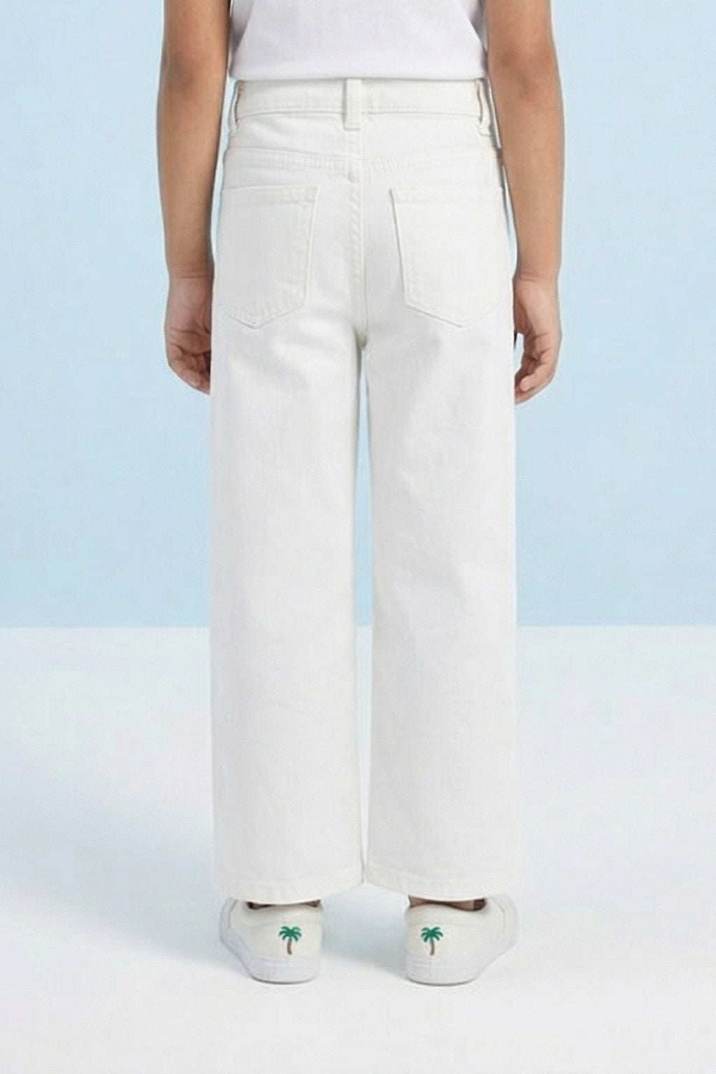 Barbie White Embroidered Jeans BAP572