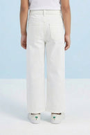 Barbie White Embroidered Jeans BAP572