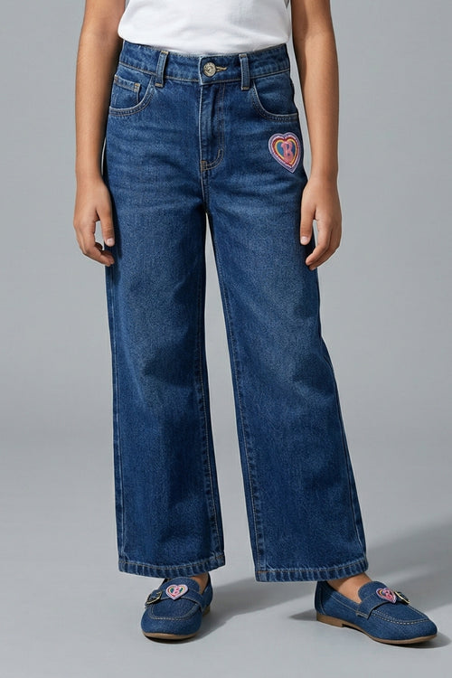 Barbie Dark Blue Wide Leg Jeans BAP588