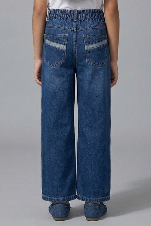 Barbie Dark Blue Wide Leg Jeans BAP588