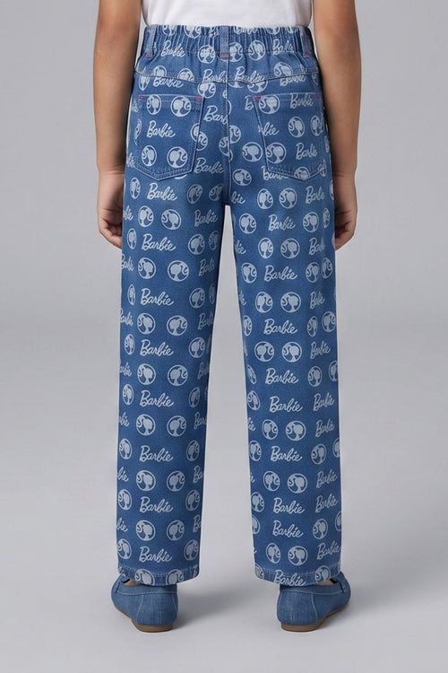 Barbie Blue Print Jeans BAP592
