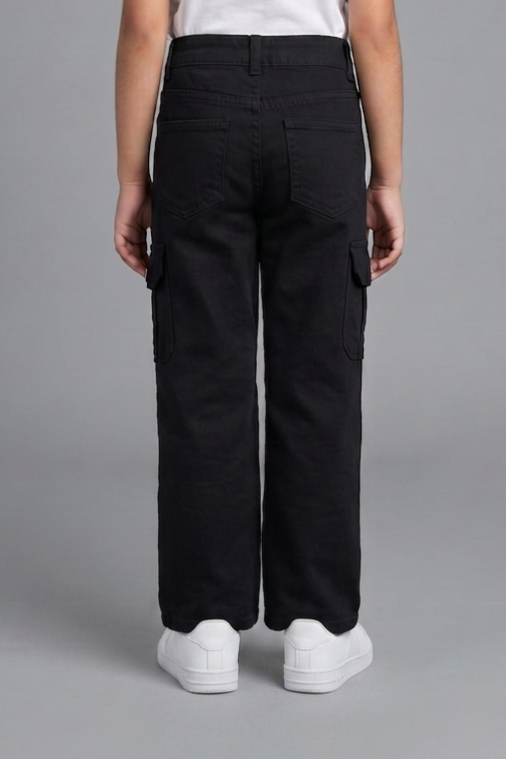 Barbie Black Wide Leg Cargo Jeans BAP593